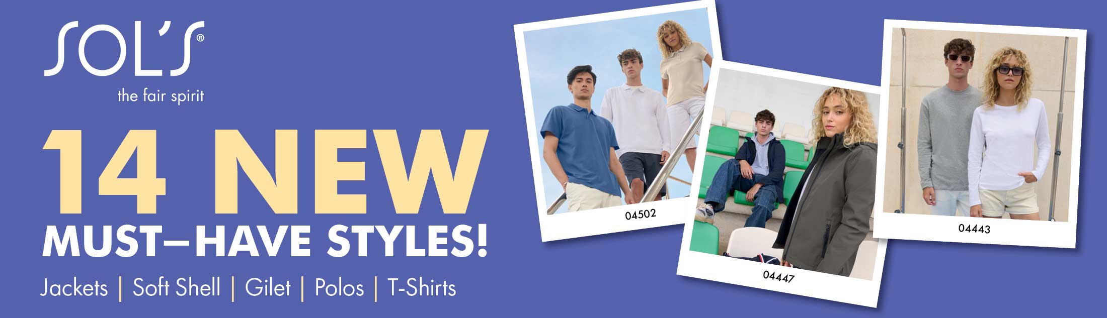 NEW styles from SOL'S